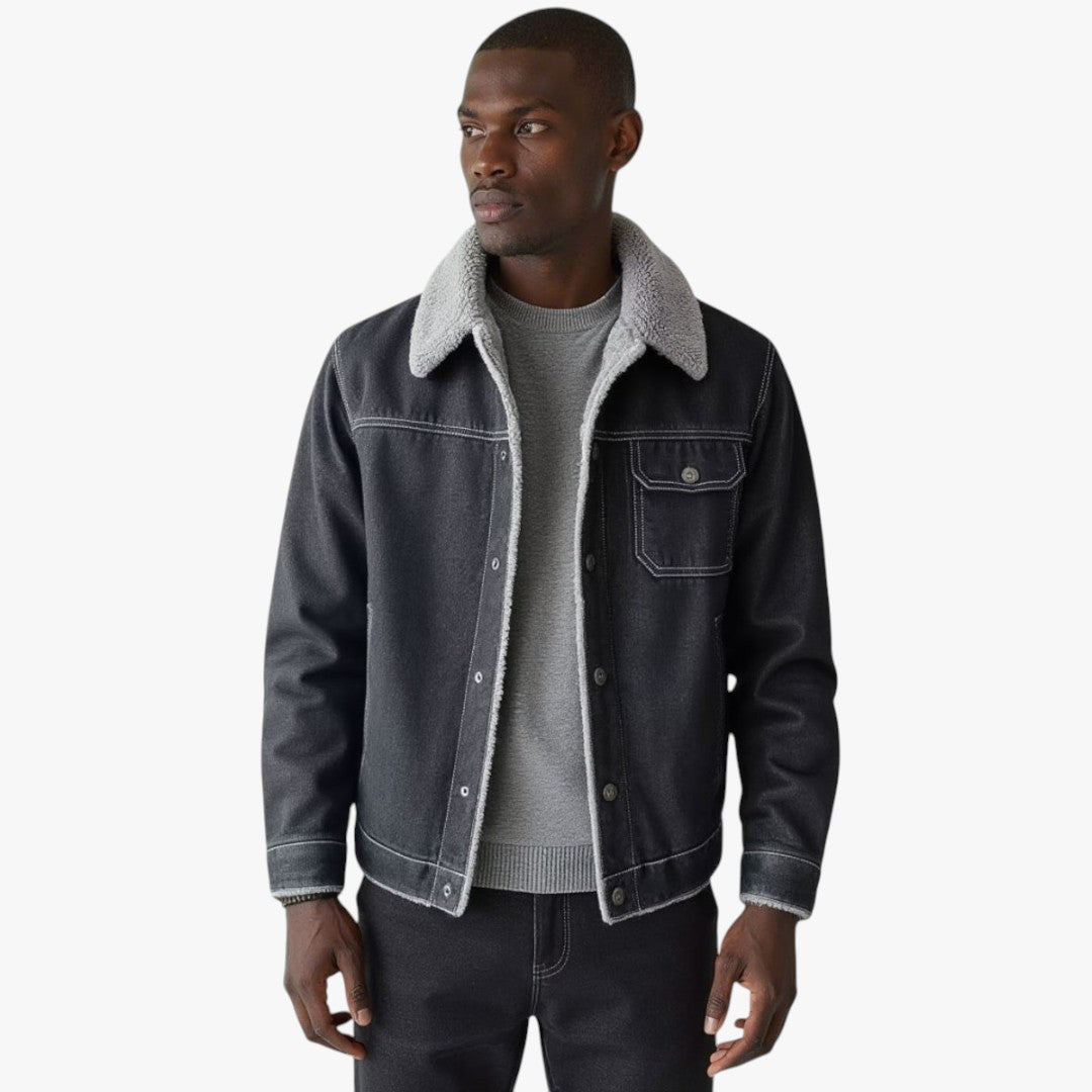 Miles & Luna Wool Denim Jacket for Men