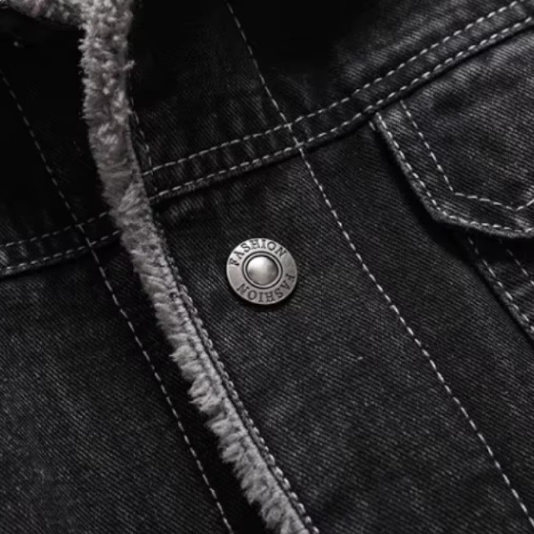 Miles & Luna Wool Denim Jacket for Men