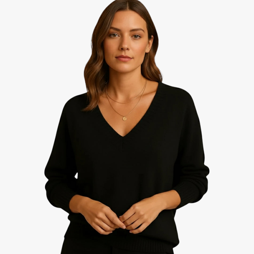 Ariana | Sweater Wool Design with V-Neck Fit for Women