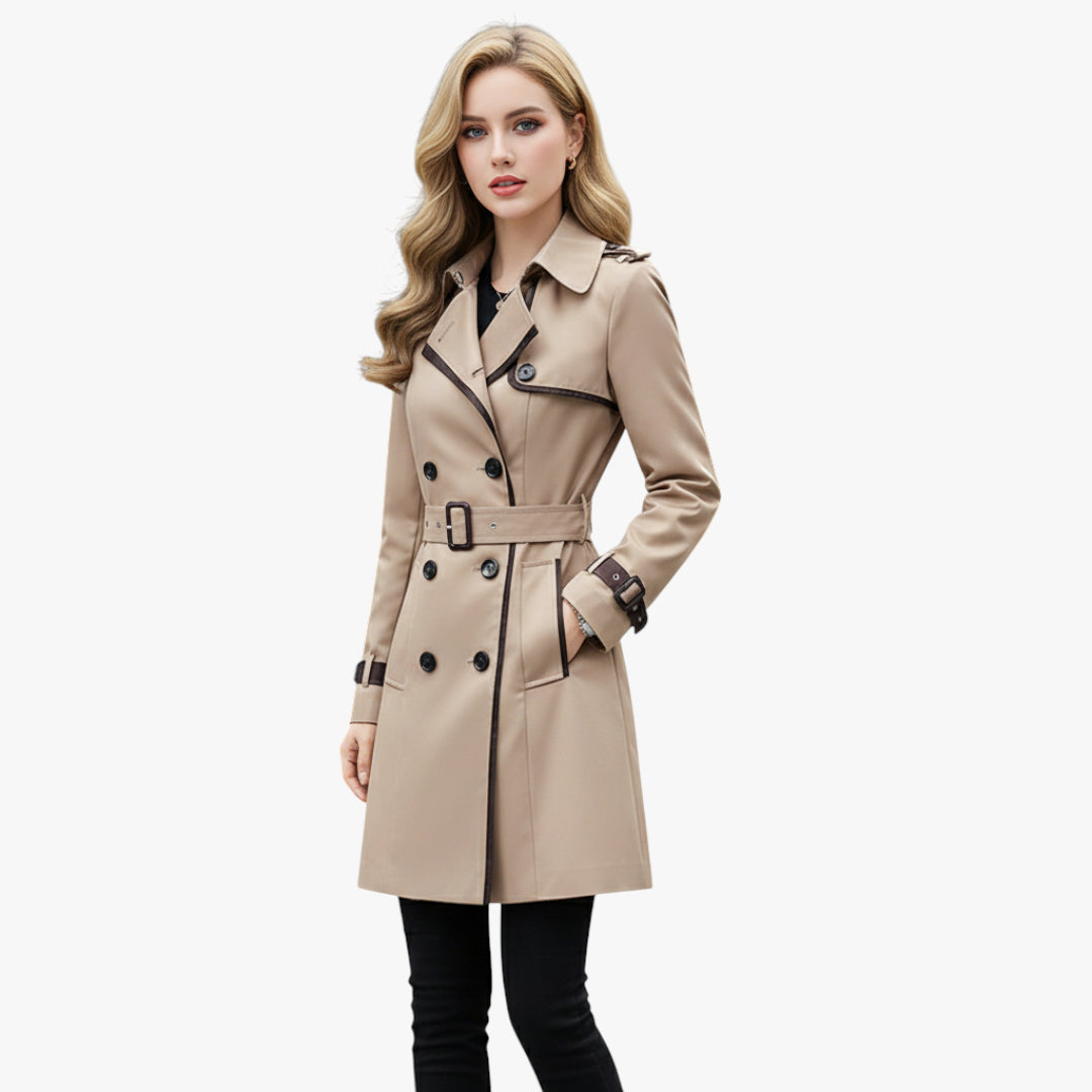 Blakely | Coat Trench Stylish Double Breasted Windbreaker Overcoat for Women