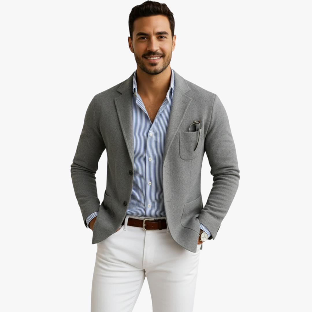 Messiah | Blazer with Lapel Collar for Men