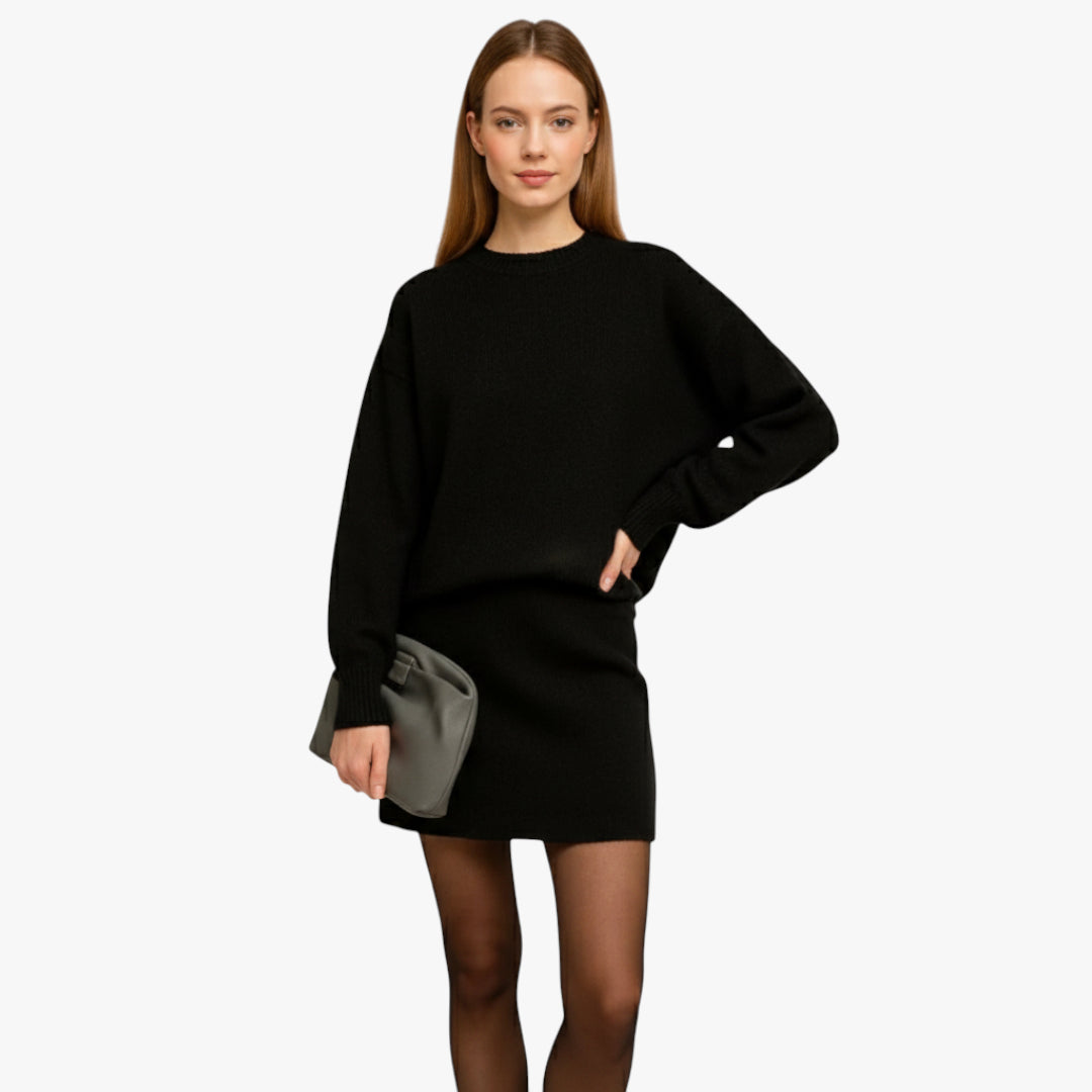 Margaret | Knit Set Elegant Knitted Skirt and Top Two Piece Design for Women