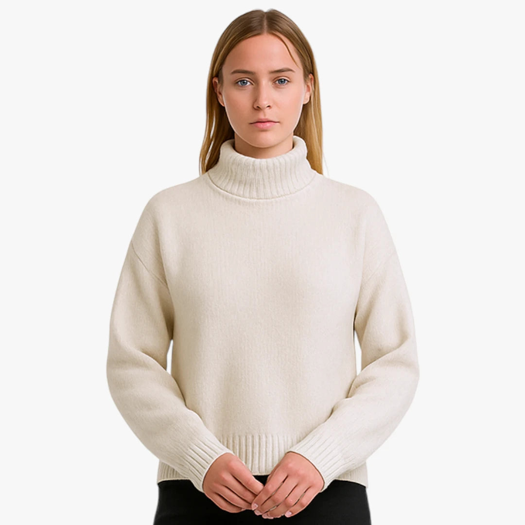 Miles & Luna Cashmere Turtleneck Sweater for Women