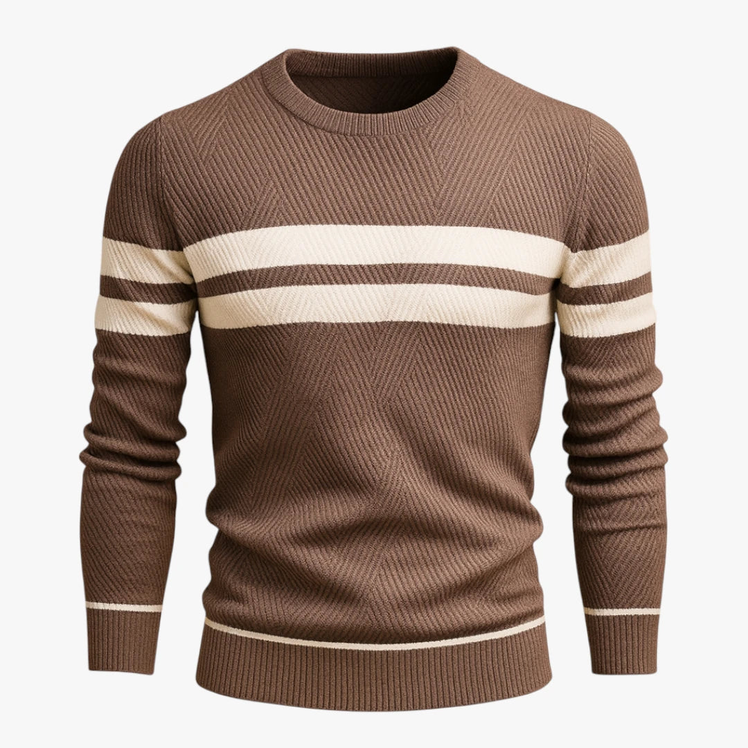 Miles & Luna Casual Cotton Crew Neck Sweater for Men