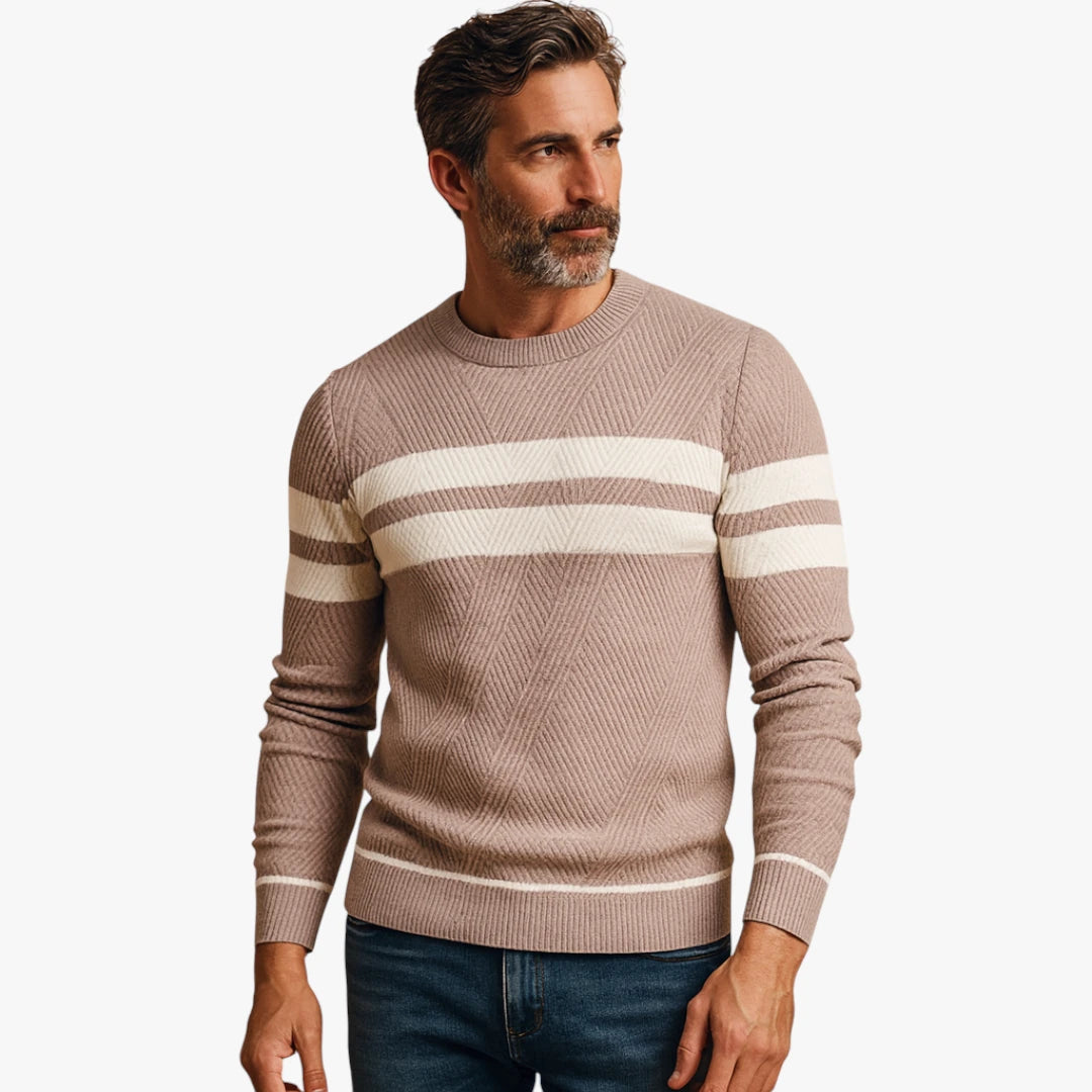 Miles & Luna Casual Cotton Crew Neck Sweater for Men