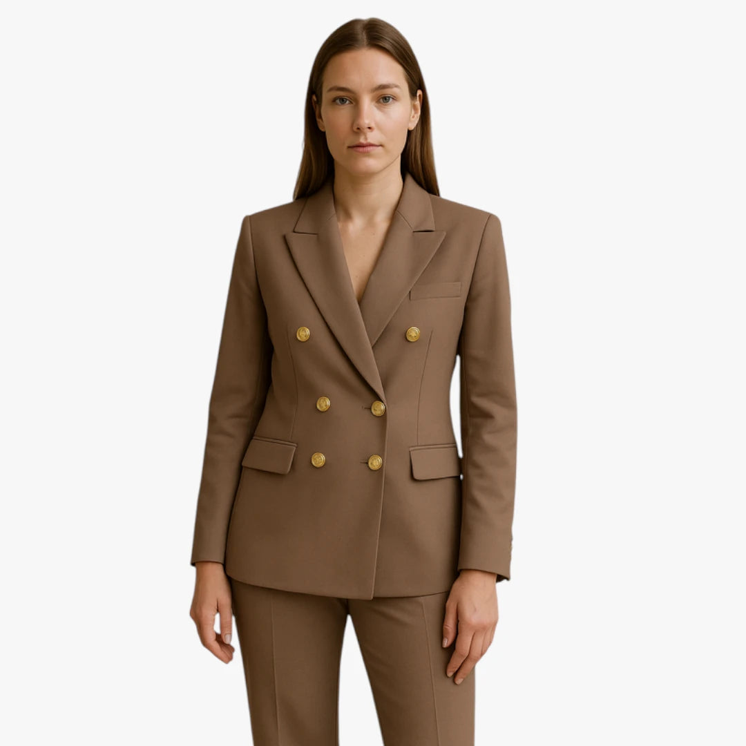 Miles & Luna Double-Breasted Blazer for Women