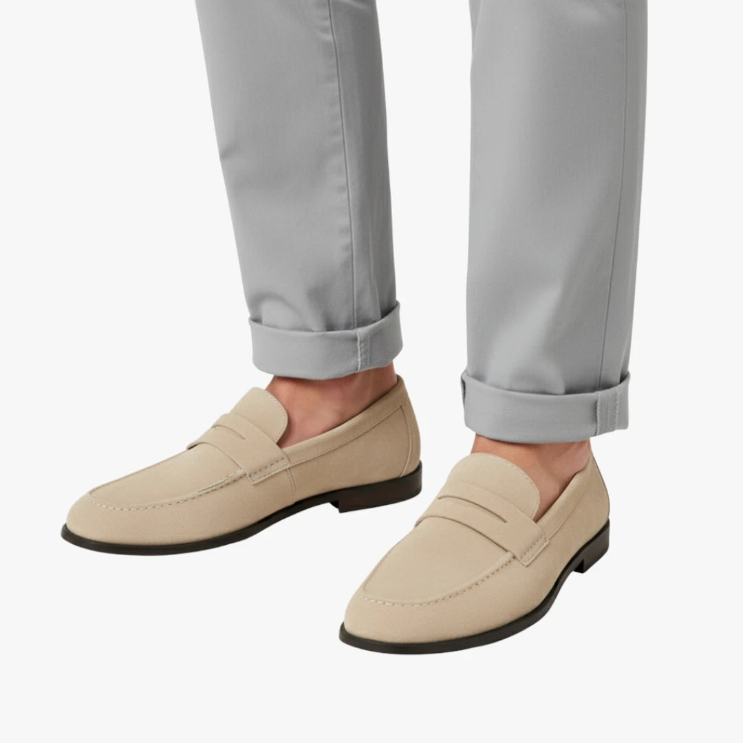 Miles & Luna Faux Suede Boots with Supportive Sole and Timeless Chic Design for Men