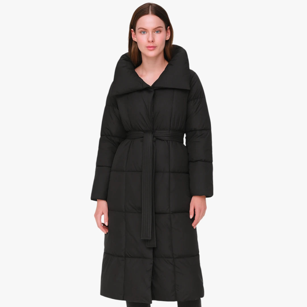Miles & Luna Longline Winter Puffer Jacket Waterproof Windproof Warm Coat for Women