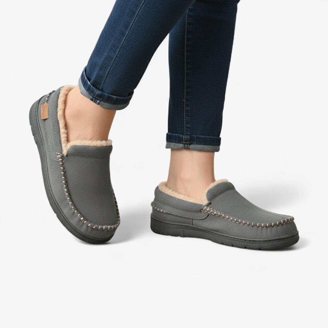 Brayan | Suede Indoor House Shoes with Warm Fleece Lining for Men