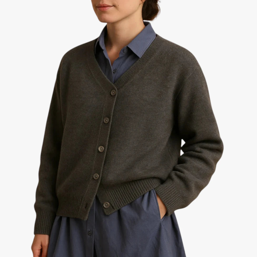 Miles & Luna Wool Sweater With Knitted Look For Women