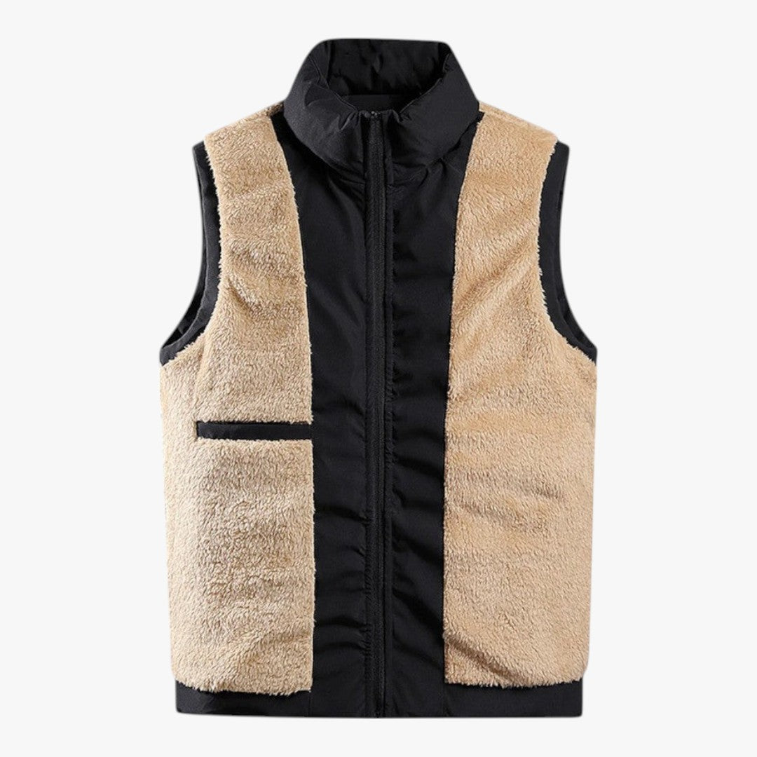 Miles & Luna 2-Side Bodywarmer with Fur for Men