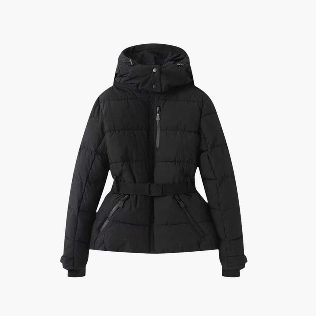 Miles & Luna Belted Puffer Jacket for Women