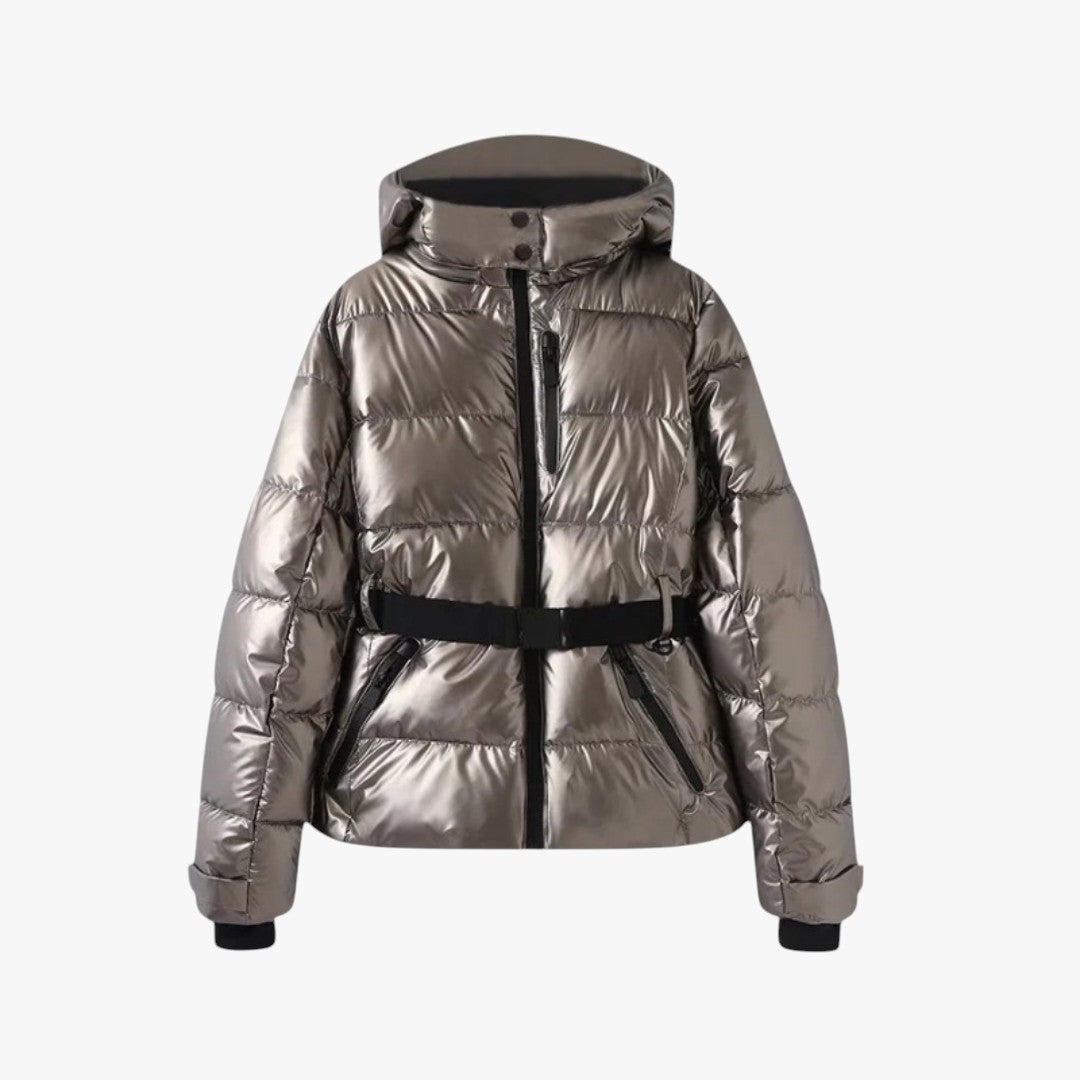Miles & Luna Belted Puffer Jacket for Women