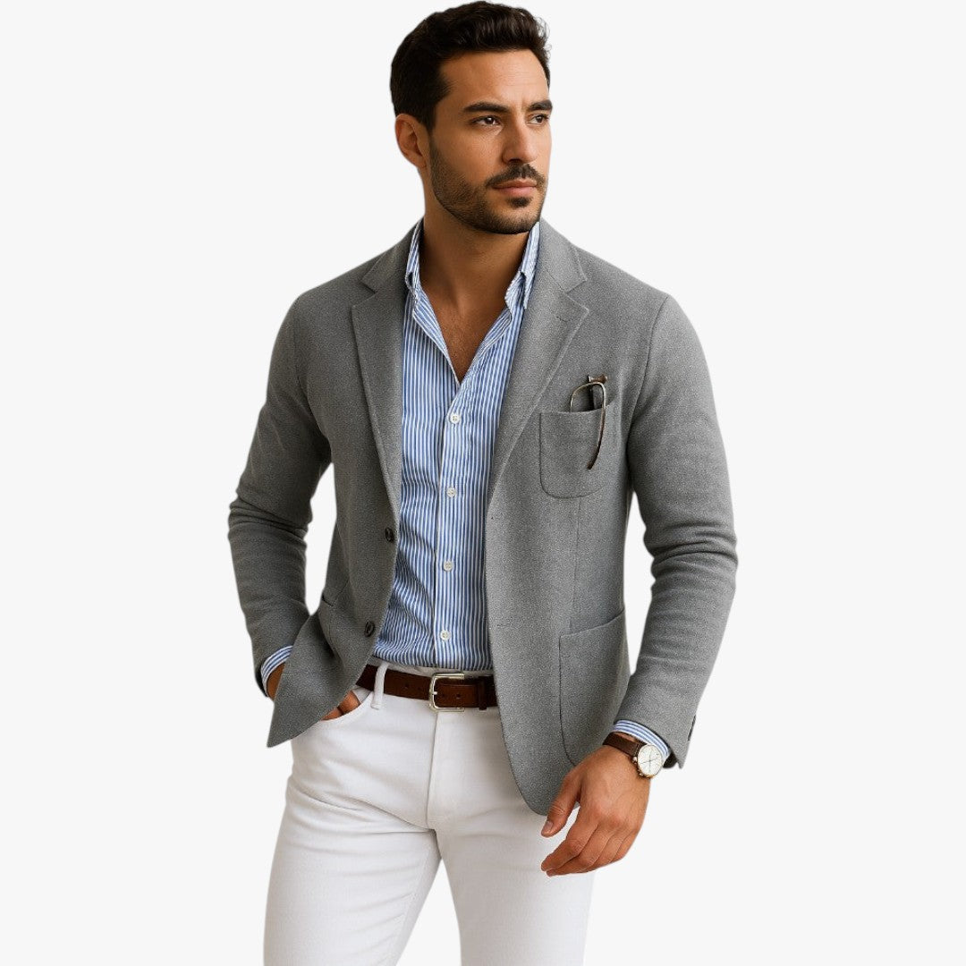 Miles & Luna Blazer With Lapel Collar for Men