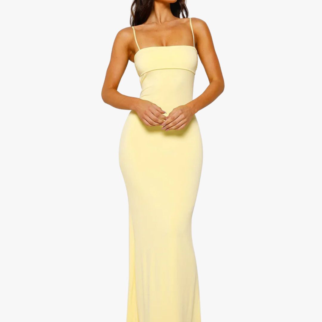Miles & Luna Bodycon Maxi Dress Backless Elegant Evening Wear for Women