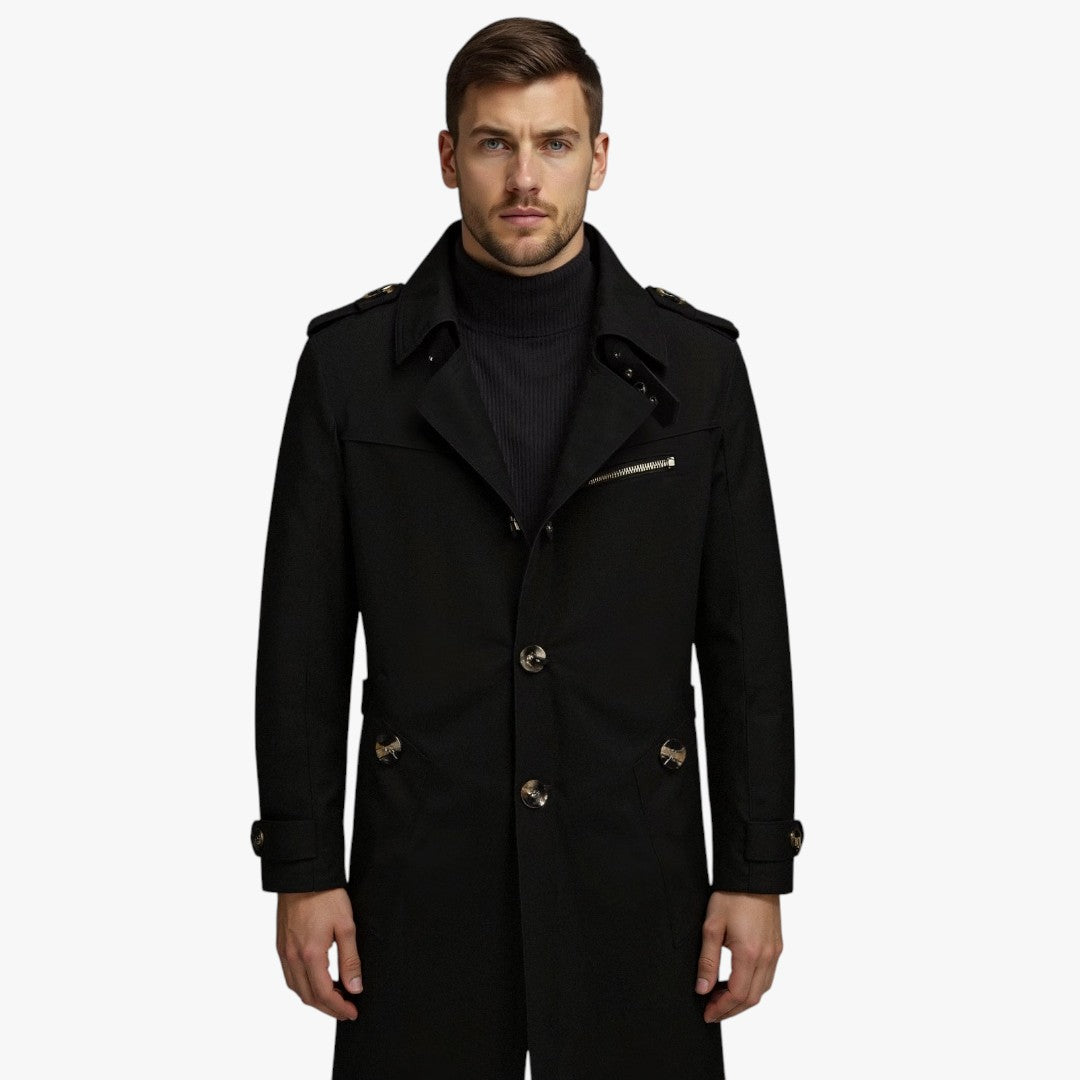 Miles & Luna Business Casual Trench Coat for Men