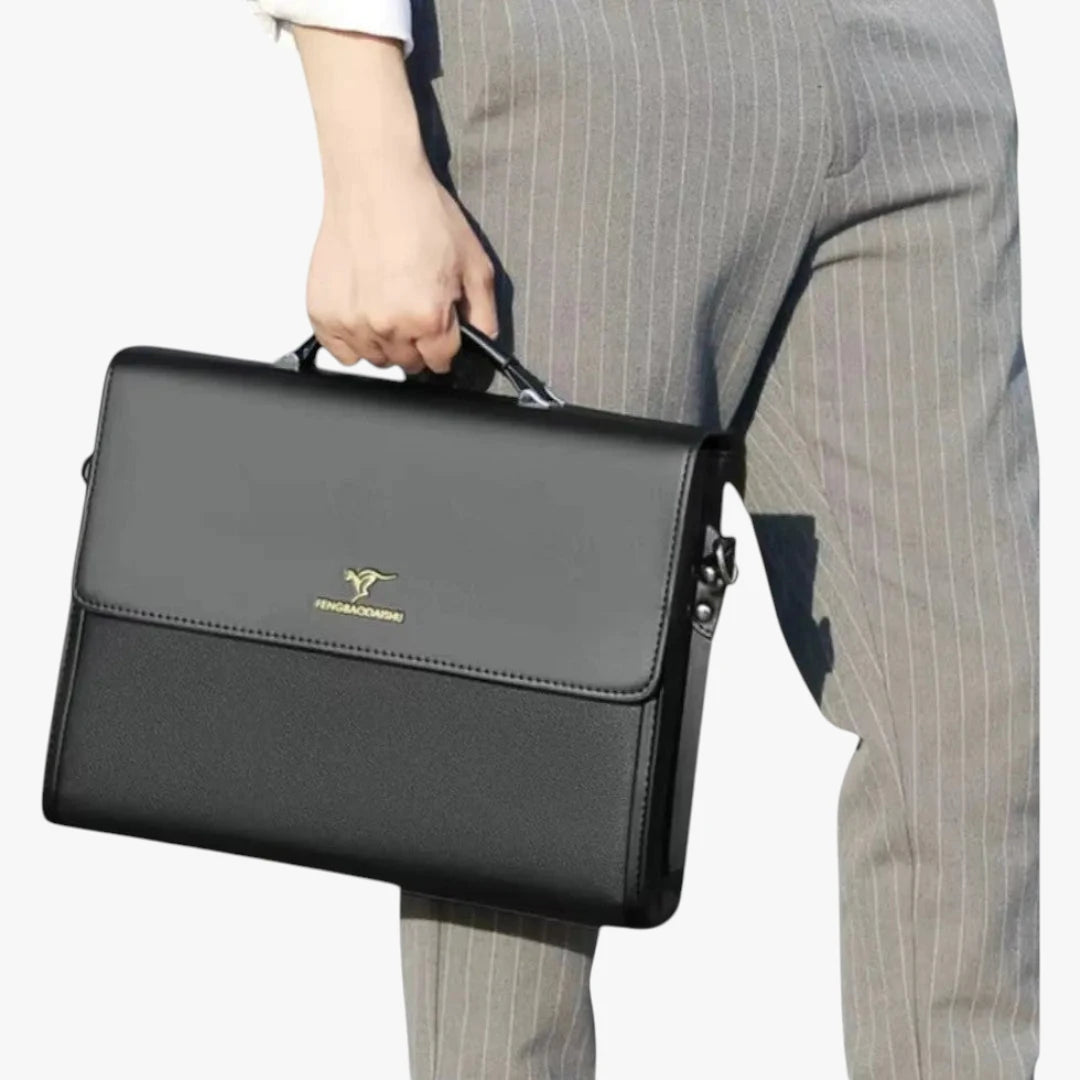 Miles & Luna Business Shoulder Bag Compact Organiser Briefcase with Sleek Design for Men