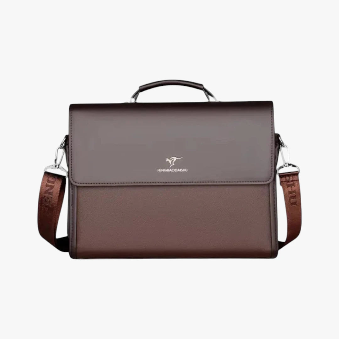 Miles & Luna Business Shoulder Bag Compact Organiser Briefcase with Sleek Design for Men