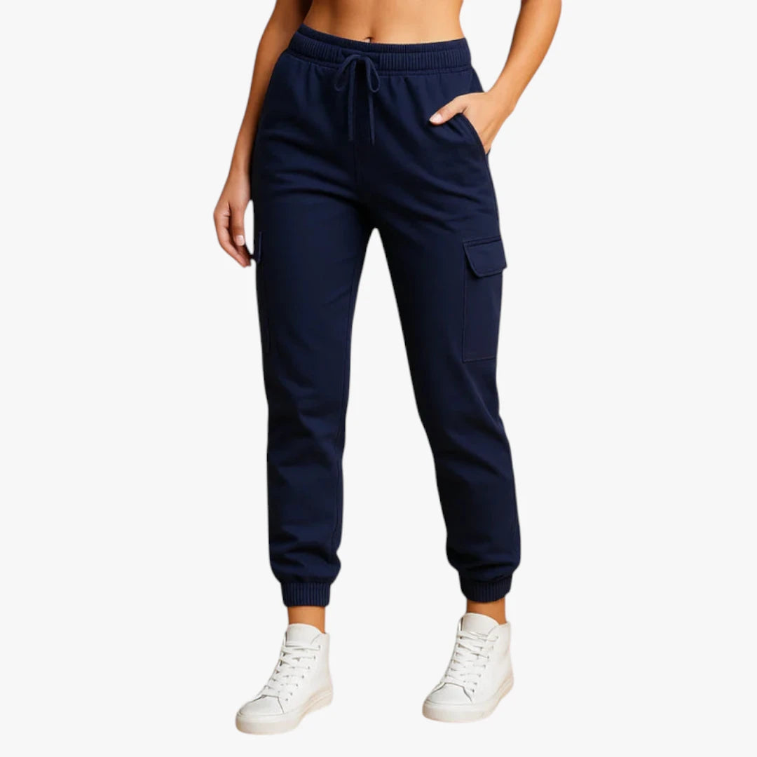 Miles & Luna Cargo Pants – Fitted Style with High Waist