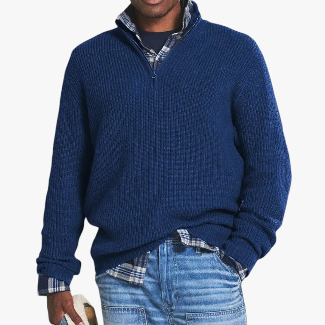 Miles & Luna Cashmere Business Casual Pullover for Men