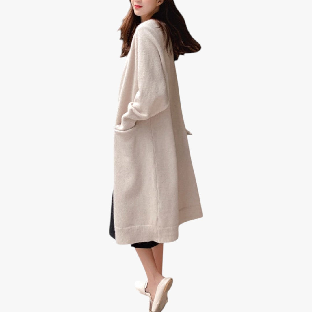 Miles & Luna Cashmere Cardigan With Long Open Front for Women