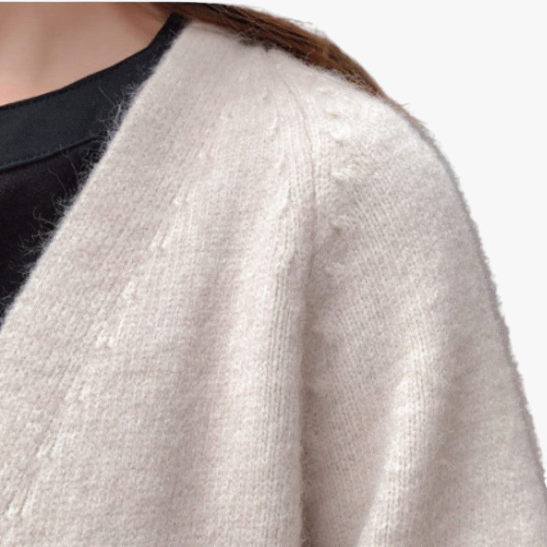 Miles & Luna Cashmere Cardigan With Long Open Front for Women