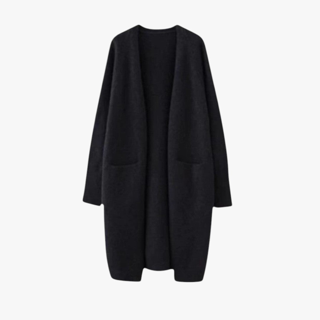 Miles & Luna Cashmere Cardigan With Long Open Front for Women