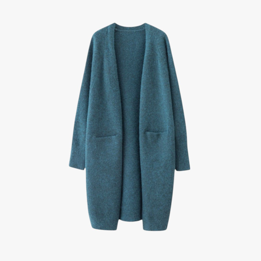 Miles & Luna Cashmere Cardigan With Long Open Front for Women