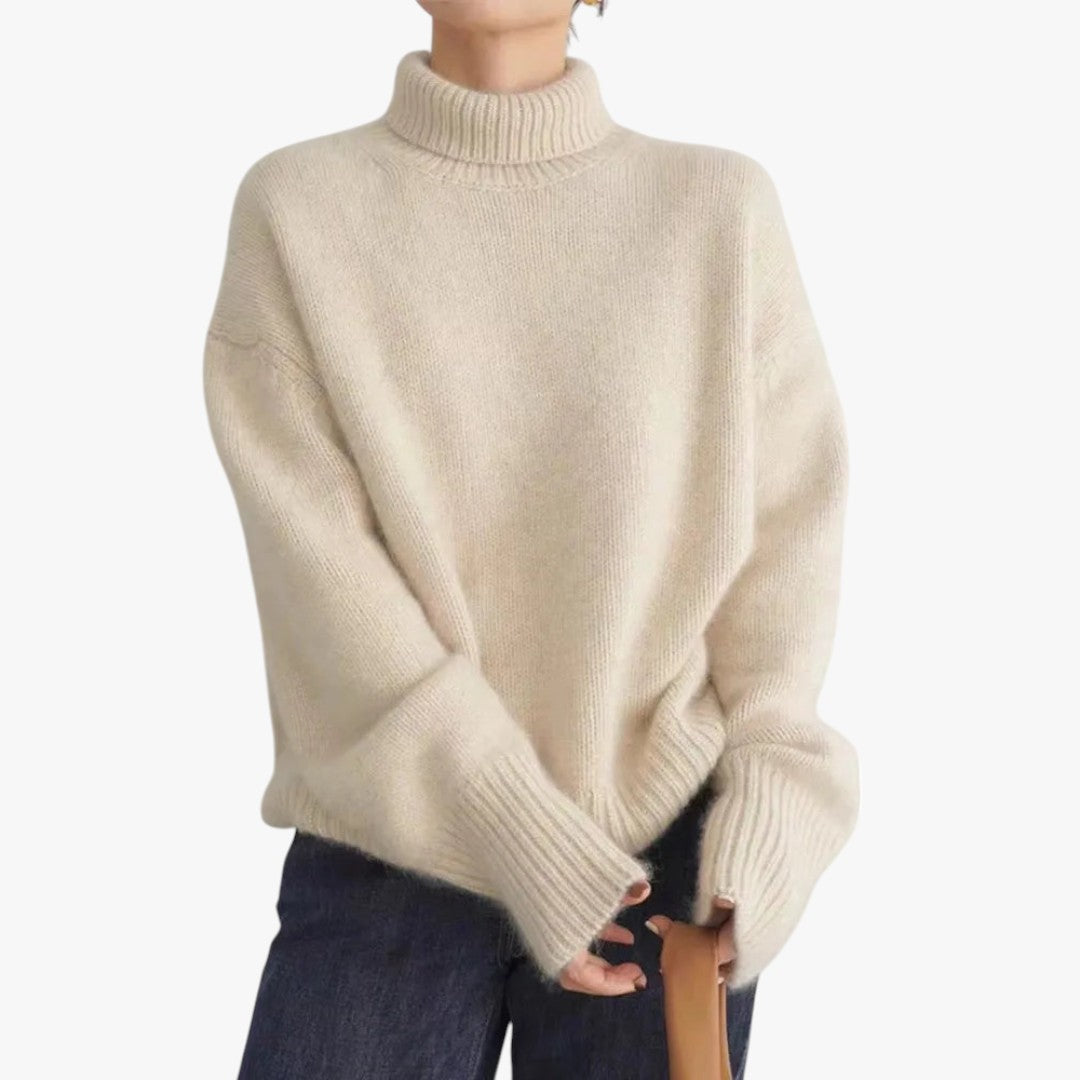 Miles & Luna Cashmere Turtleneck Sweater for Women