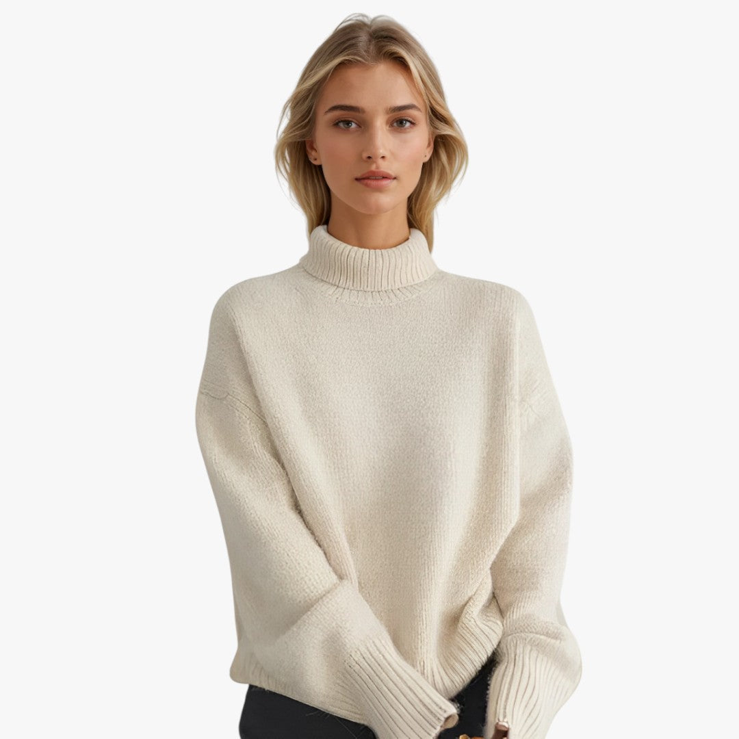 Miles & Luna Cashmere Turtleneck Sweater for Women