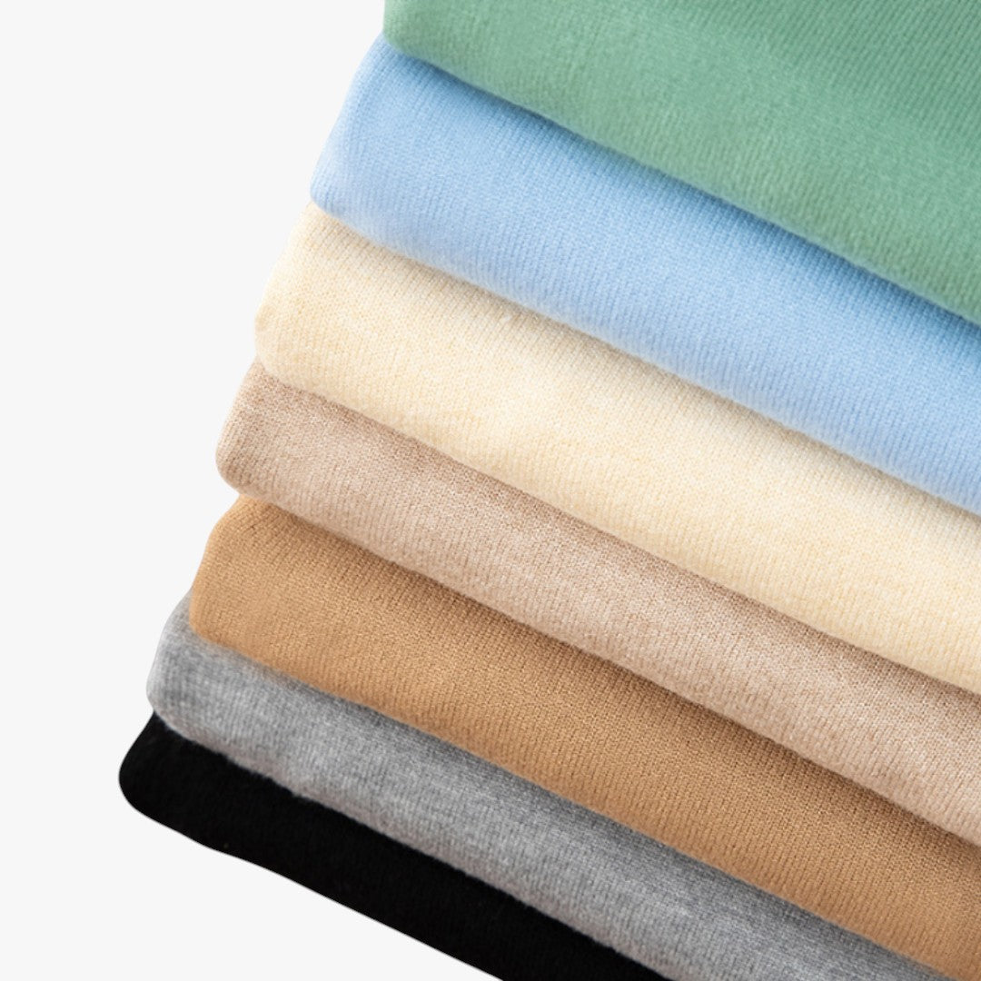 Miles & Luna Cashmere V-Neck Sweater Slim Fit Soft & Lightweight for Men