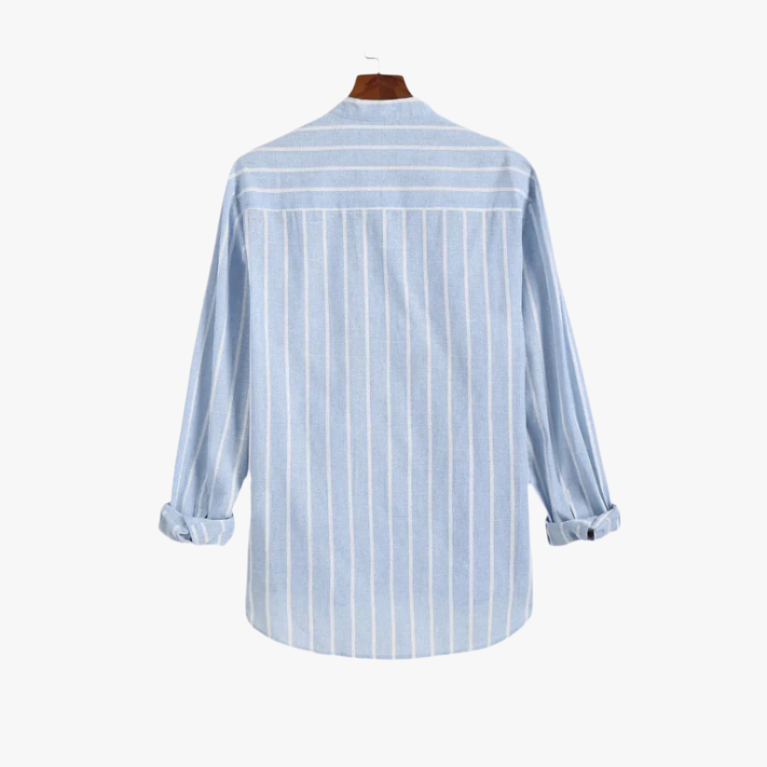 Miles & Luna | Casual High-Low Shirt for Men - Stylish & Comfortable Long Sleeve