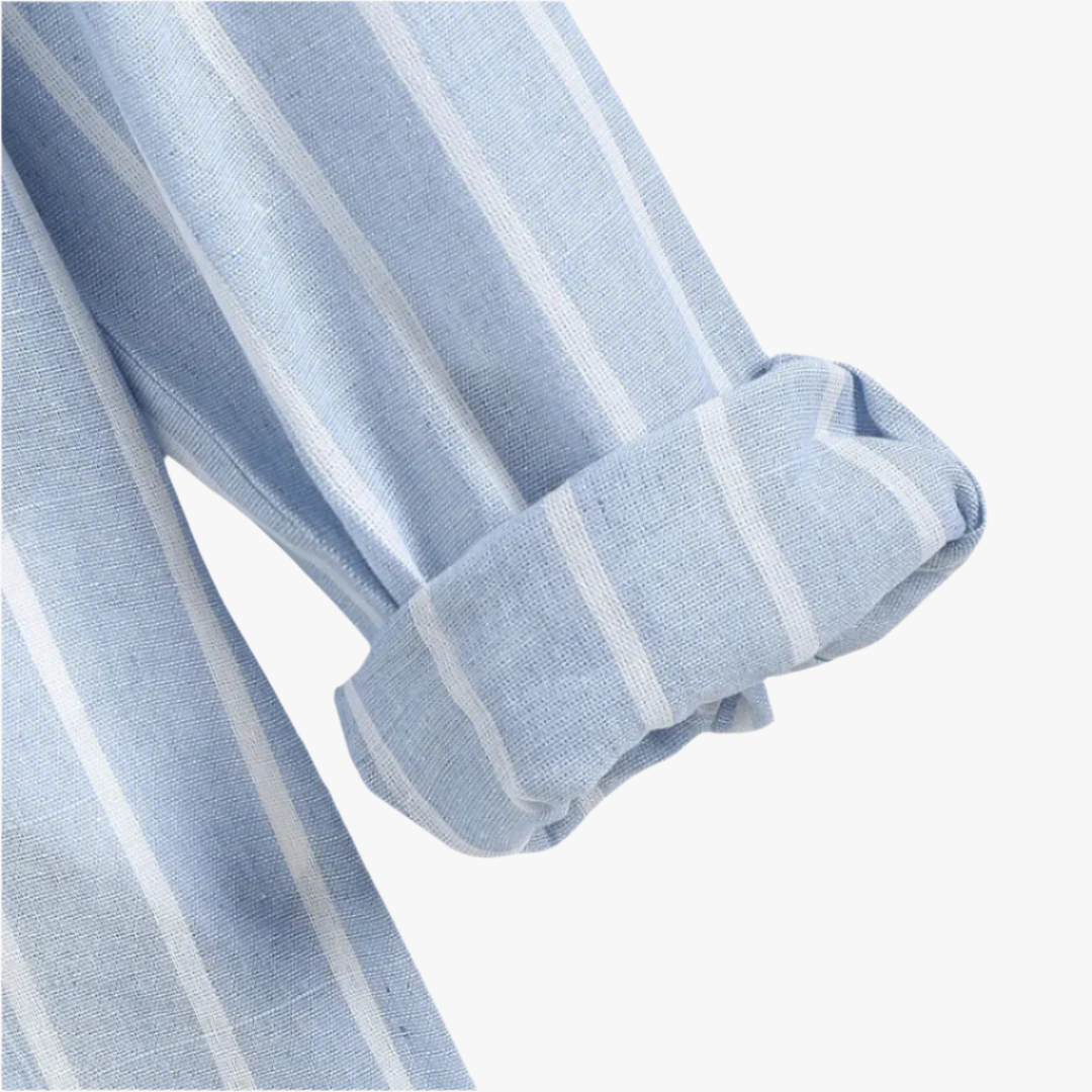 Miles & Luna | Casual High-Low Shirt for Men - Stylish & Comfortable Long Sleeve