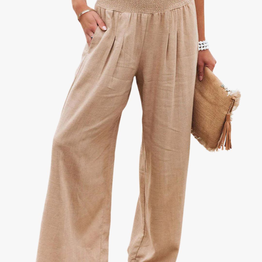 Miles & Luna | Casual Linen Summer Pants for Women