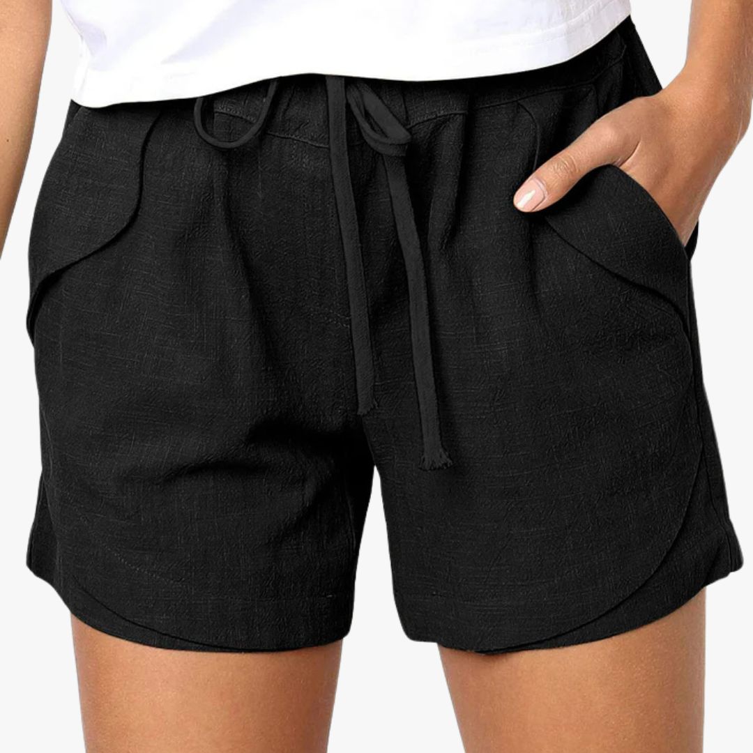 Miles & Luna Casual Loose Waist High Shorts