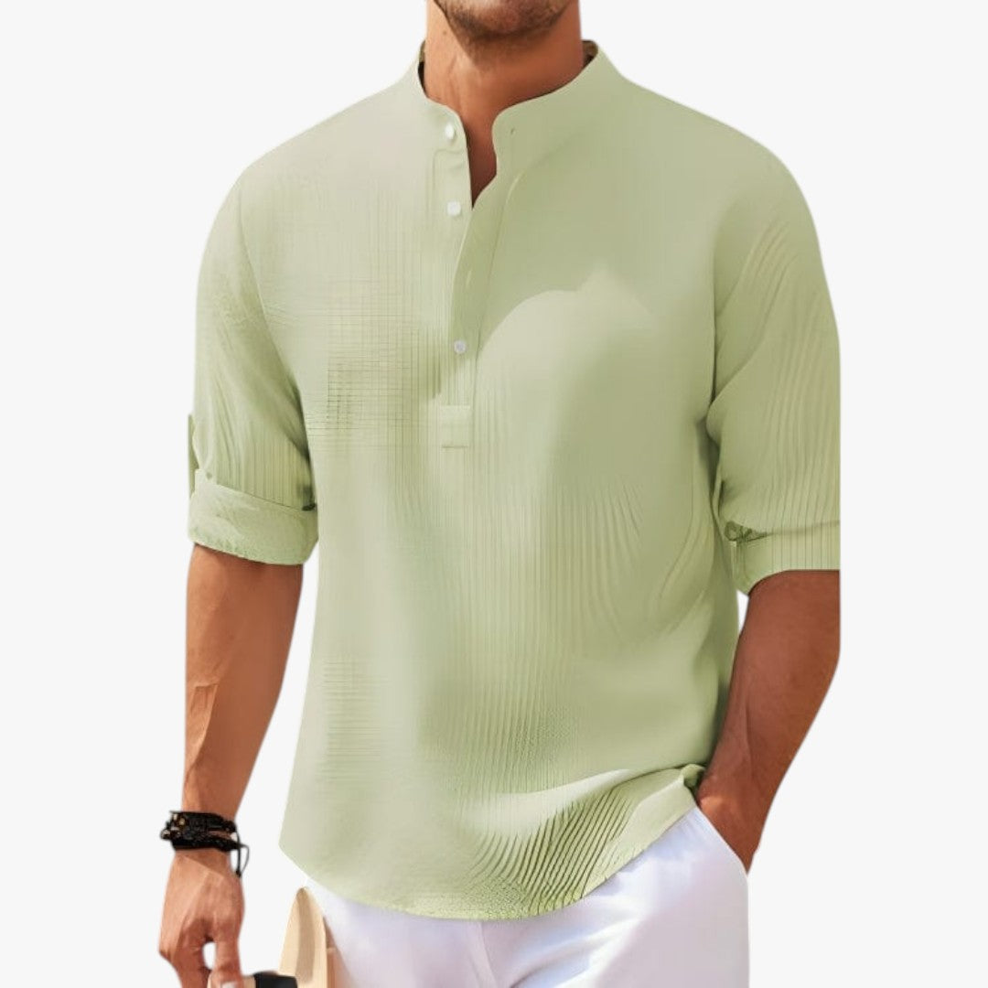 Miles & Luna Casual Modern Style Breathable Polo Sweatshirt for Men