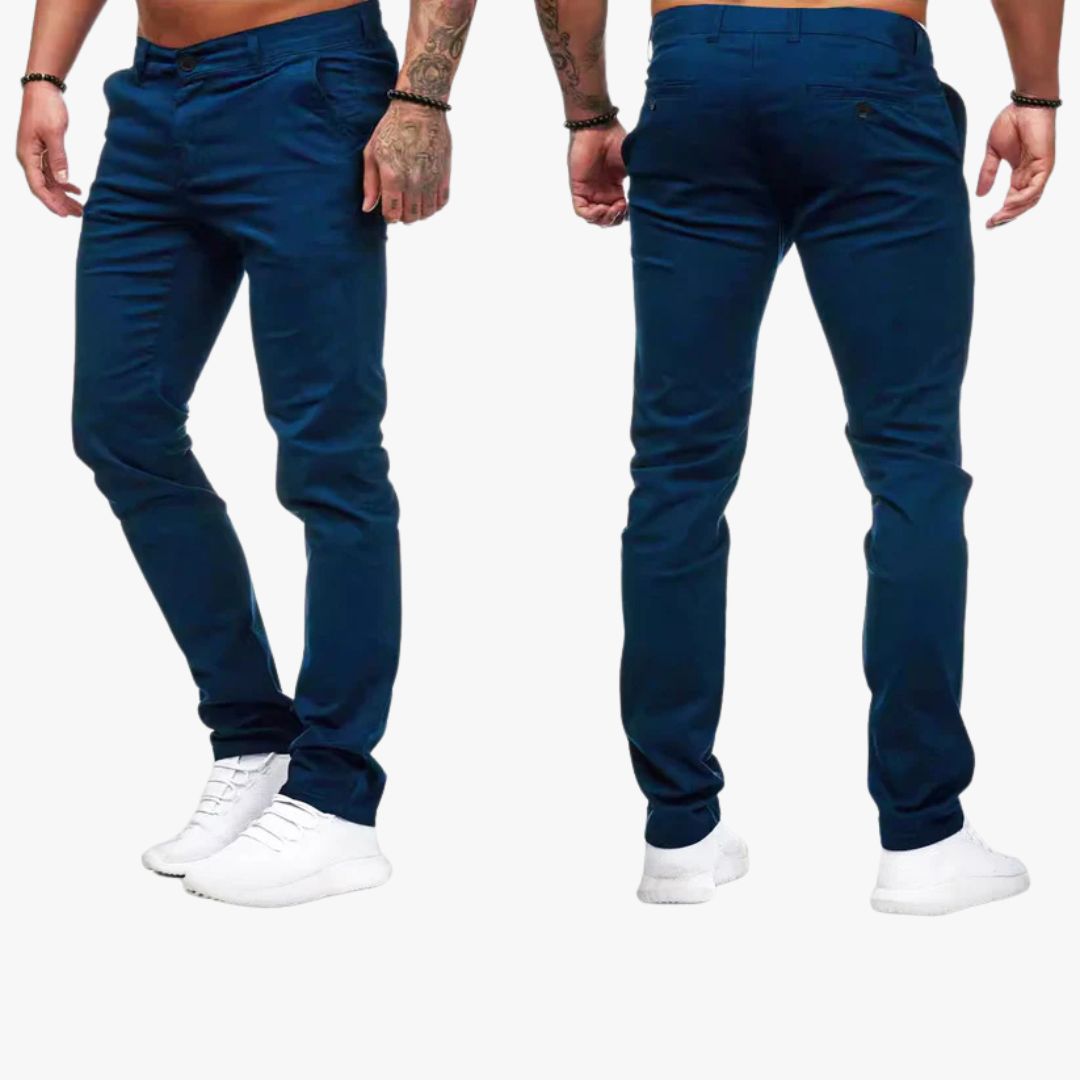 Miles & Luna Casual Slim Straight Leg Pants for Men