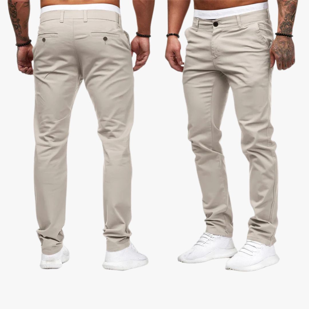 Miles & Luna Casual Slim Straight Leg Pants for Men