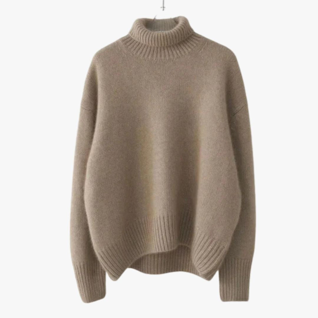 Miles & Luna Casual Soft Knitted Turtleneck Jumper for Women