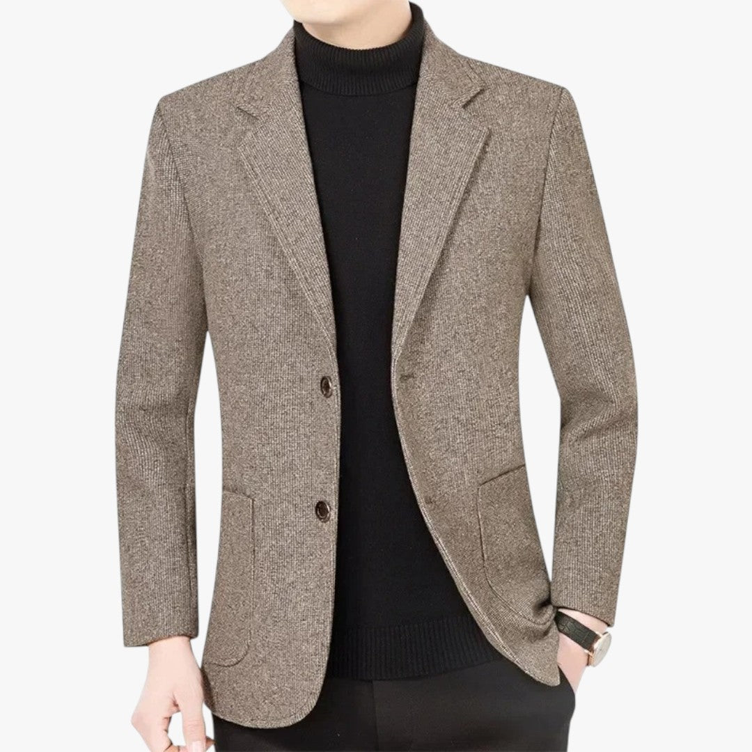 Miles & Luna Casual Velvet Slim Fit Blazer for Men
