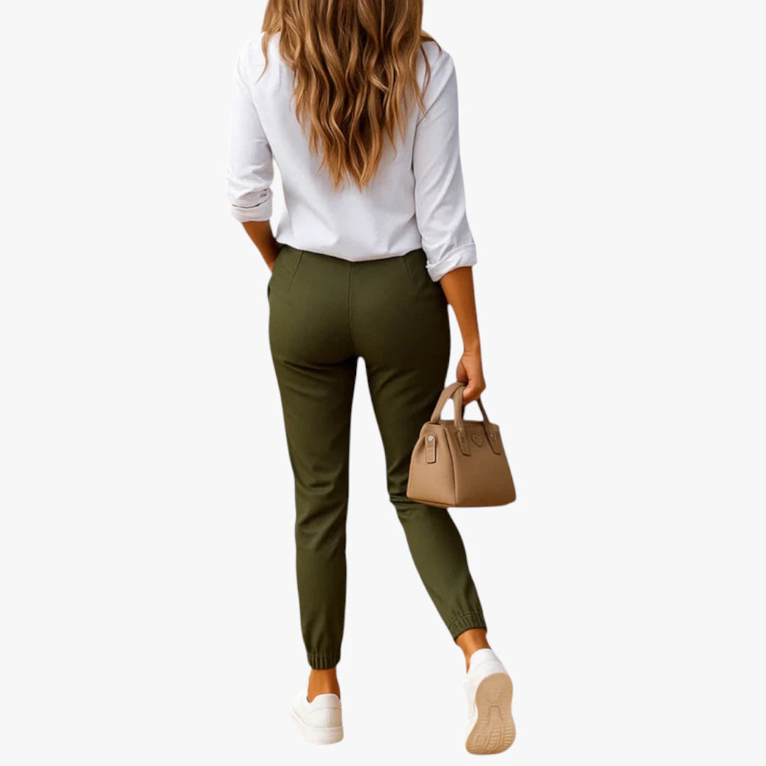 Miles & Luna Chino Trousers – Slim Fit Model with Stretch