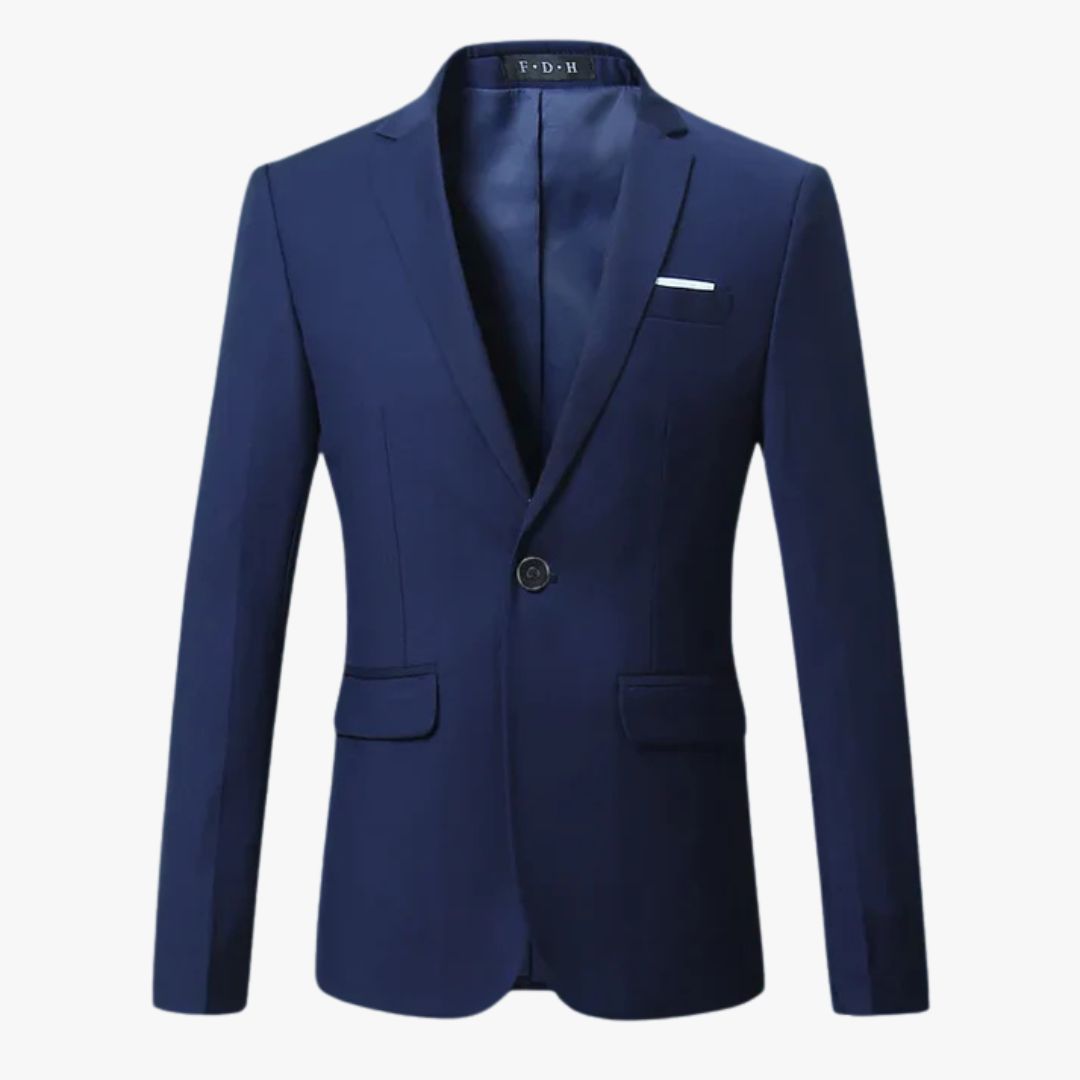 Miles & Luna Classic Formal Plain Blazer for Men