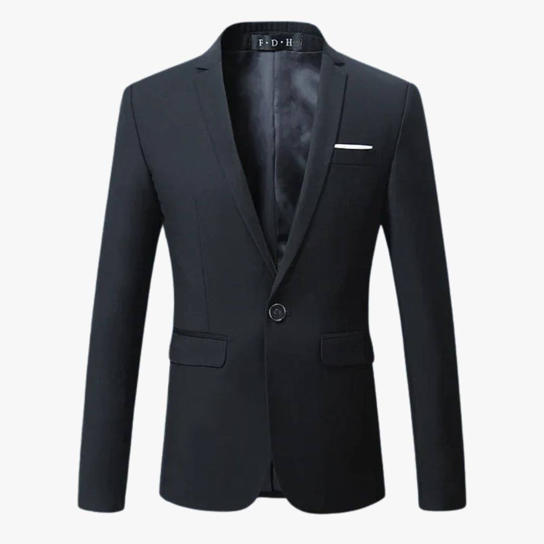 Miles & Luna Classic Formal Plain Blazer for Men