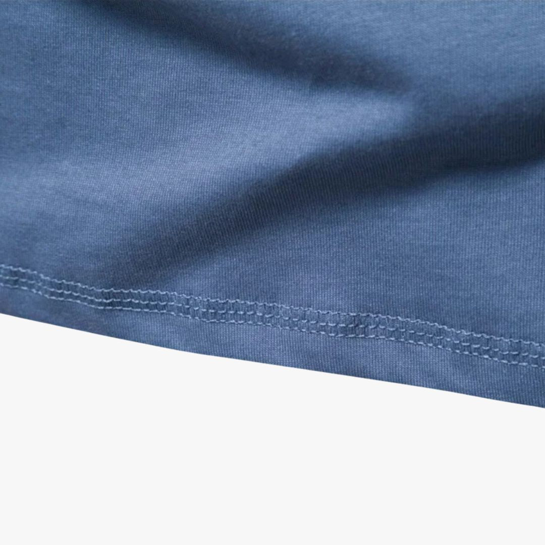 Miles & Luna | Classic Long Sleeve Henley Premium Pique Cotton T-Shirt