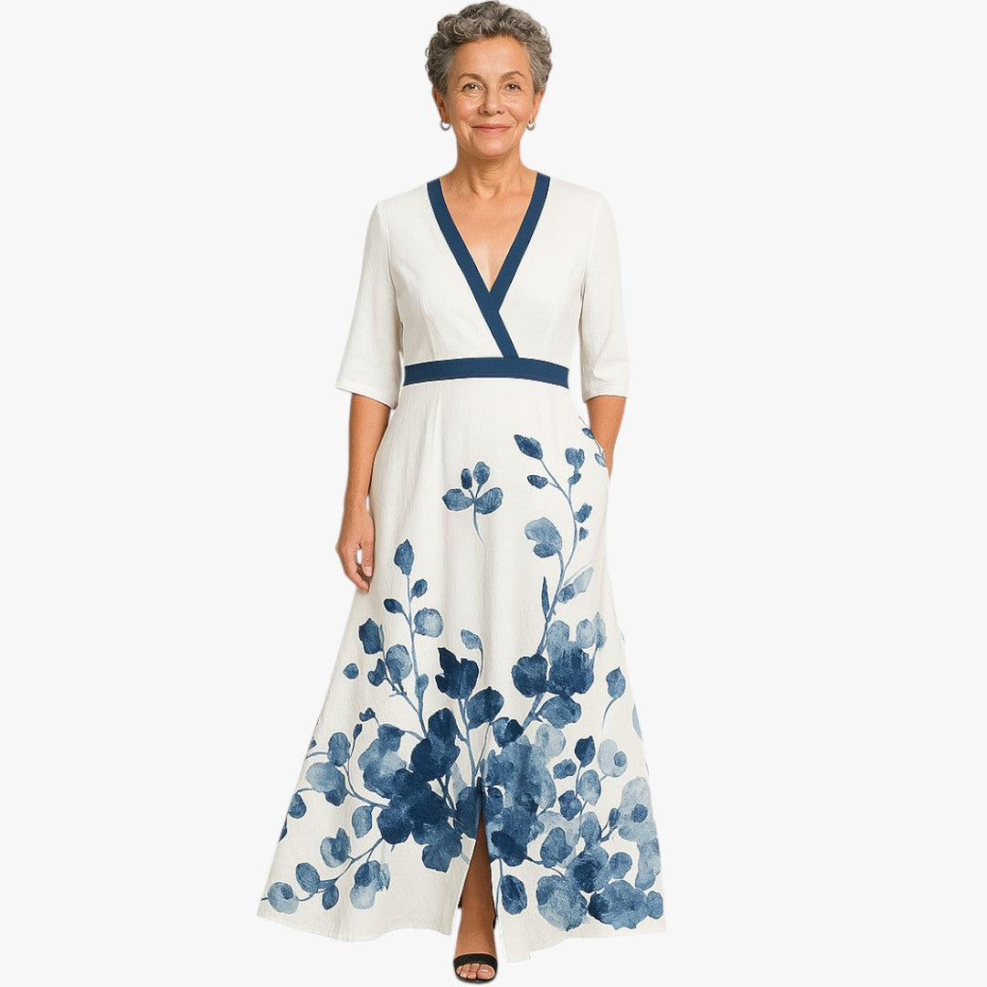 Miles & Luna Cotton Floral Maxi Dress for Women