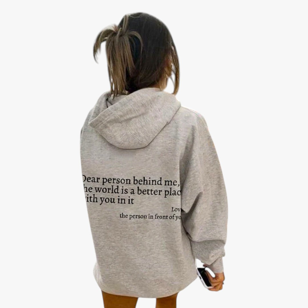 Miles & Luna "Dear Person Behind Me" Hoodie for Women