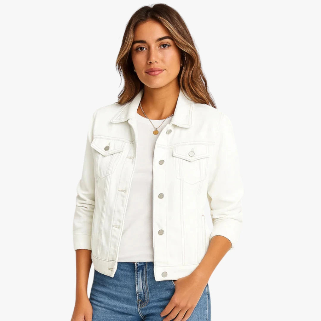 Miles & Luna Denim Jacket Timeless Stylish and Comfortable Denim Jacket for Everyday Use and Every Season
