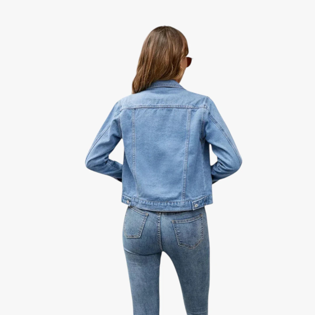Miles & Luna Denim Jacket Timeless Stylish and Comfortable Denim Jacket for Everyday Use and Every Season