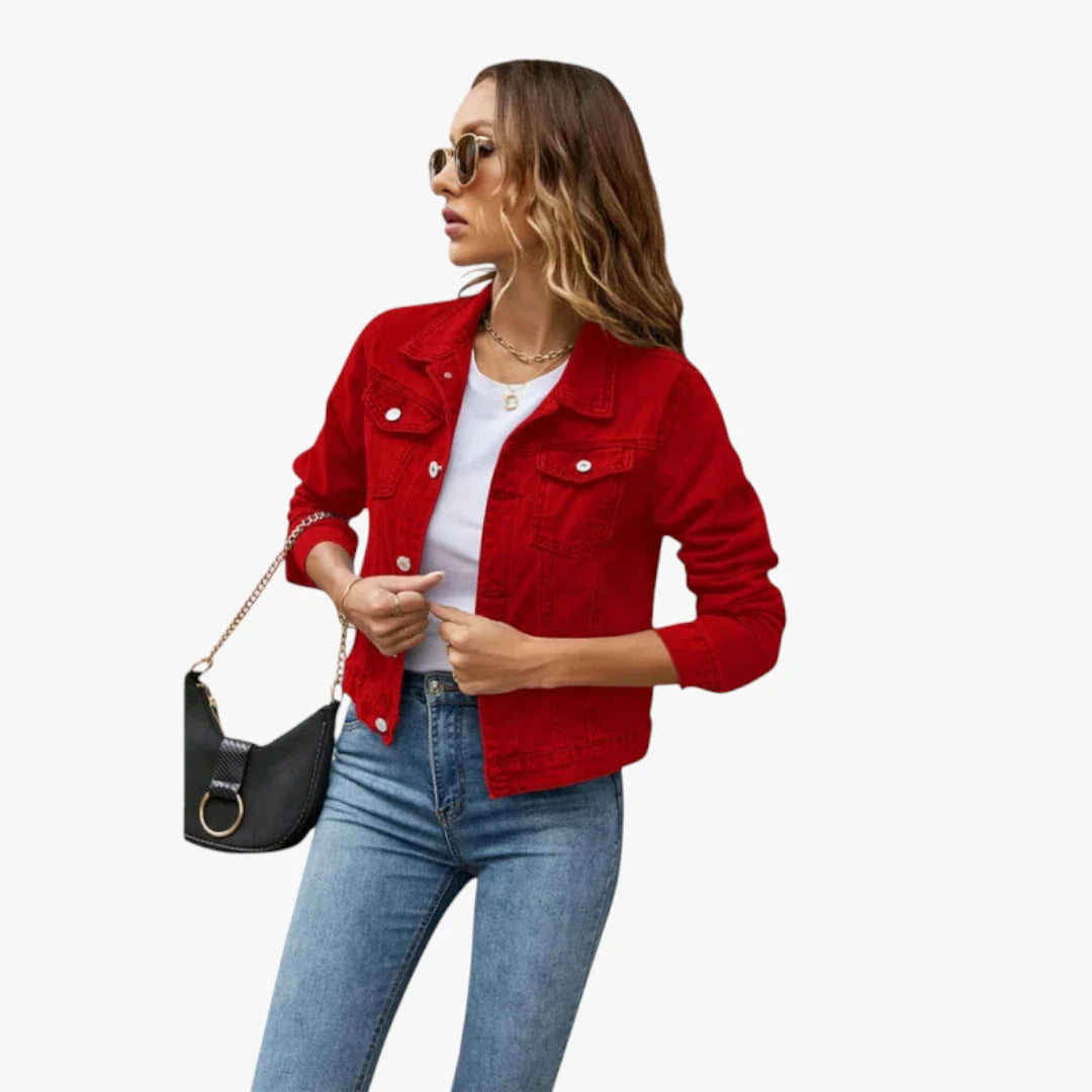 Miles & Luna Denim Jacket Timeless Stylish and Comfortable Denim Jacket for Everyday Use and Every Season