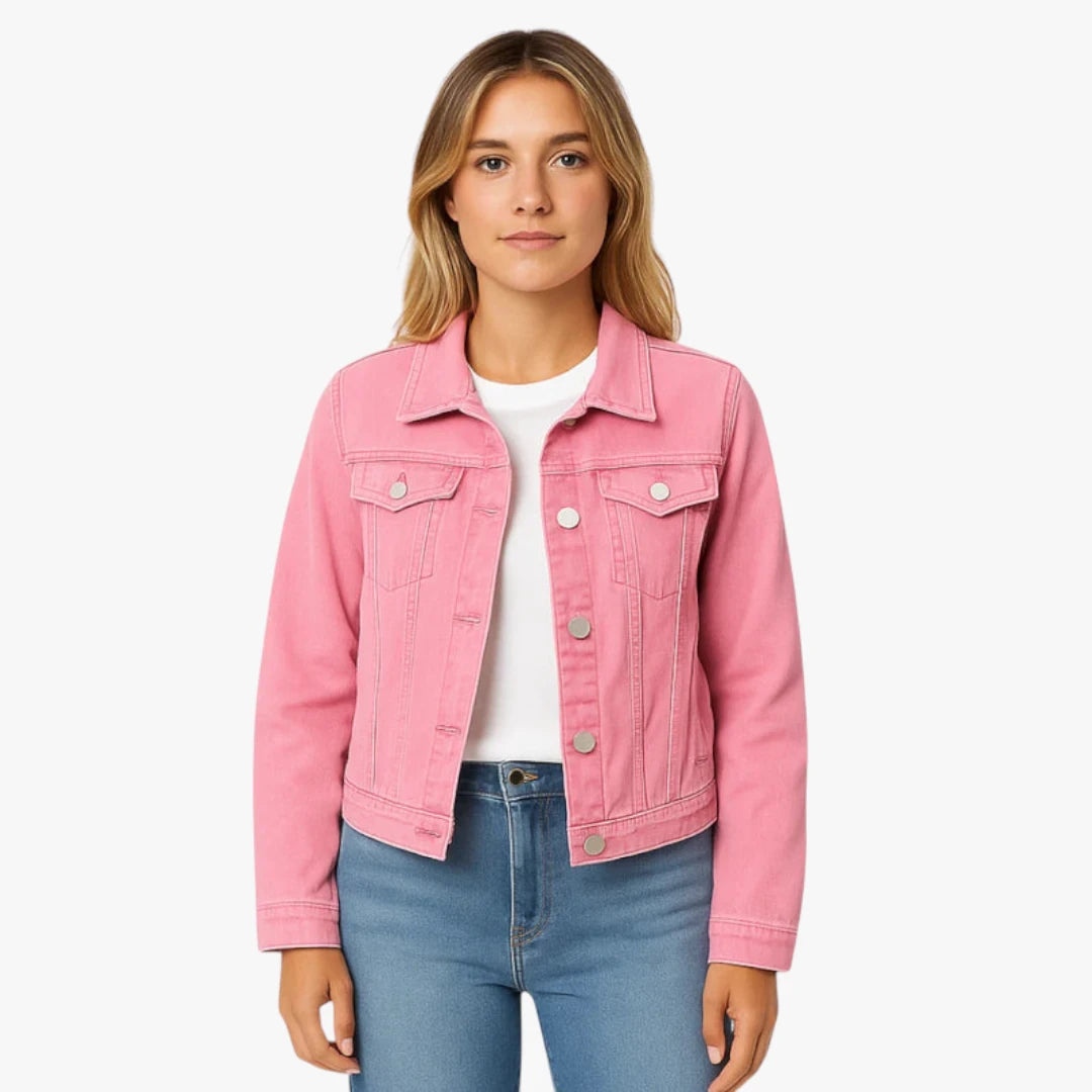 Miles & Luna Denim Jacket Timeless Stylish and Comfortable Denim Jacket for Everyday Use and Every Season